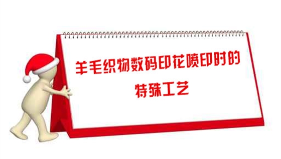 羊毛織物數碼印花噴(pēn)印時的特殊工(gōng)藝